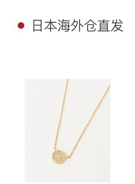 1h可退 日本直邮agete 阿卡朵 agete 女士K18钻石项链 精致光彩独