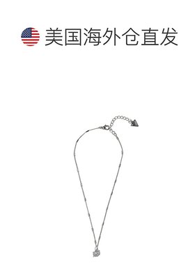 自营 guess立方氧化锆吊坠项链 - 银白色 美国奥莱直发
