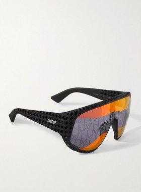 潮奢 DIOR 迪奥 男士 3D M1U 圆框纹理醋纤太阳眼镜 DM40126U