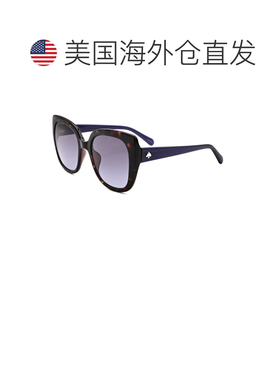 自营Kate Spade Women's 56 mm Blue Sunglasses - blue havana