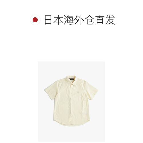 日本直邮TOMMY HILFIGER 牛津条纹短袖衬衫 [TO3203EM012568]女装 - 图1