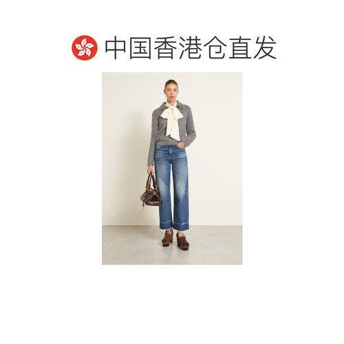 香港直邮CHLOÉ 女士牛仔裤 100317348717000 CO 花色 Bootcut jea - 图1