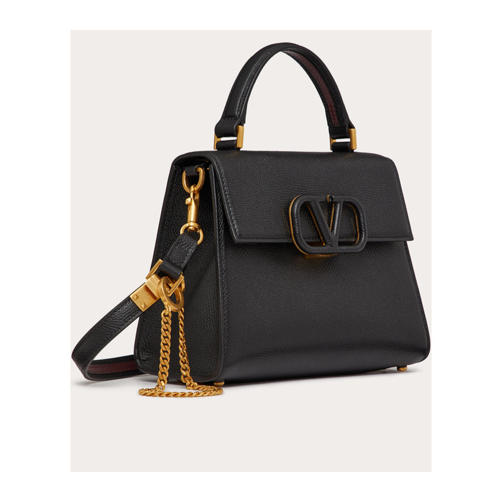 1h可退 香港直邮VALENTINO VSLING 小号粒面小牛皮手提包 Women c,淘宝优惠券,粉丝福利购,淘宝优惠卷