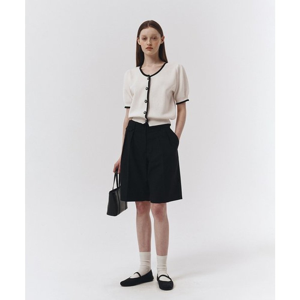 韩国直邮Dunst2023秋冬新品中性风经典女款短裤UDPA3B227BK羊毛 - 图2