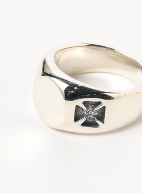 Bill Wall Leather 银925材质 小徽章男戒  79010005328