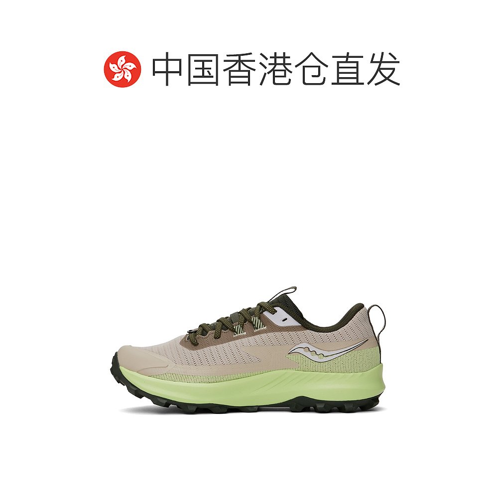 香港直邮潮奢 saucony 索康尼 男士米色 & 绿色 Peregrine 13 GTX - 图1