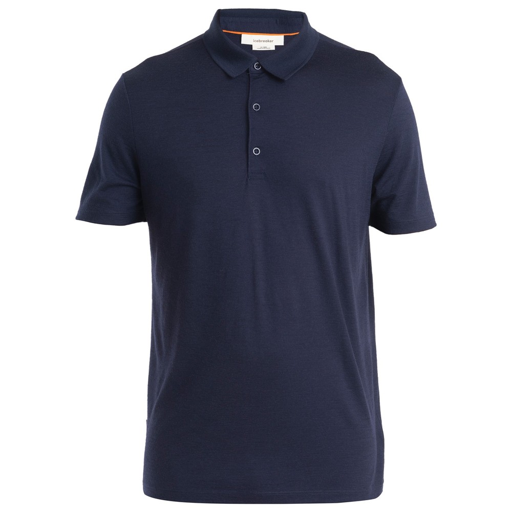1 hour refundable European direct mail ICEBREAKER men's POLO shirt 2163380MIDNIGHTNAVY CO
