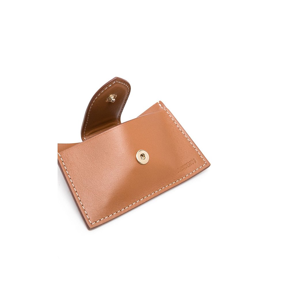 香港直邮潮奢 Jacquemus 女士 JACQUEMUS Wallets Leather Brown - 图0