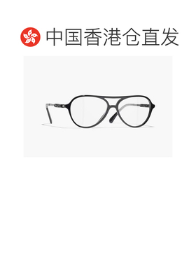1h可退 香港直邮CHANEL 女士眼镜 CH3504C888 CO 黑色 飞行员平光