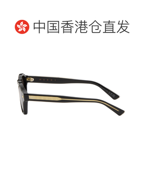 1h可退 香港直邮Marni 玛尼 男士 黑色 Yunari 太阳镜 BlackNGR