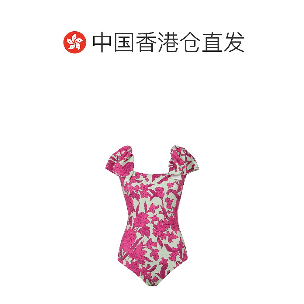 香港直邮La Doublej 女士 印花连体泳衣 SWI0034LYC002LIL01 - 图1