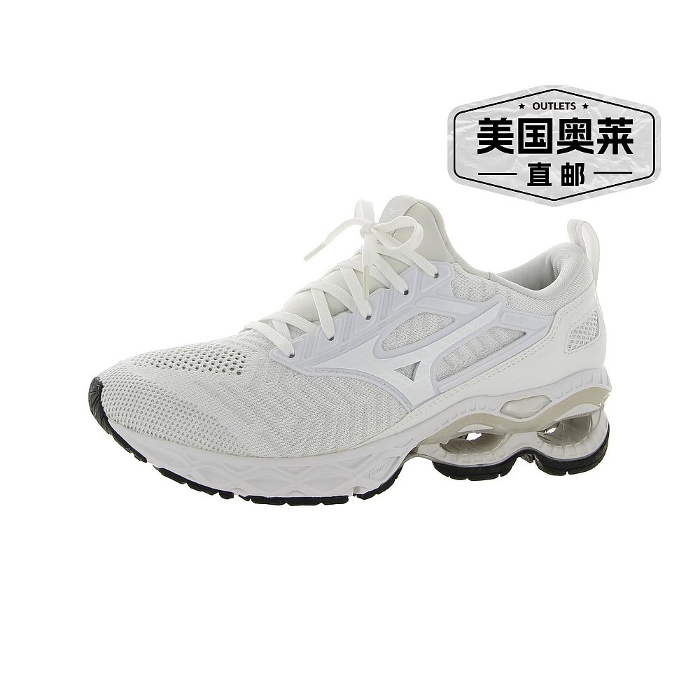 mizunoWave Creation Waveknit 男士健身跑步运动和训练鞋 - 白色 - 图0