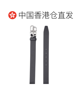 香港直邮Balenciaga 巴黎世家 男士 黑色 BB 宽版腰带 5703701CH0