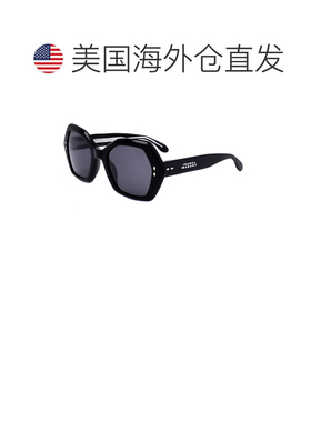 自营Isabel Marant Women's 53 mm Black Sunglasses - black 美