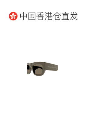 1h可退 香港直邮奢淘 Alexander McQueen 徽标太阳镜 男 AM0449S