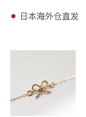 1h可退 日本直邮cui-cui 蝴蝶结设计黄金K10YG手链 755852