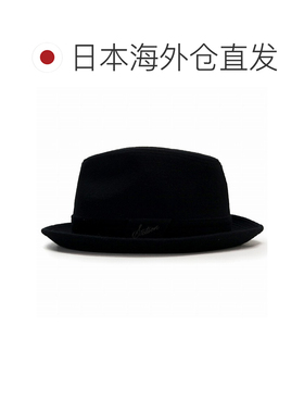 日本直邮STETSON 男士中折礼帽 羊绒混纺 防寒帽 黑色 秋冬 日本