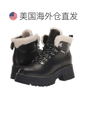 自营Calvin Klein Kristel Boots Women's Black Lug Sole Hiker