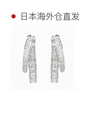 日本直邮Swarovski 施华洛世奇 Vienna系列 女士环形耳环 透明色