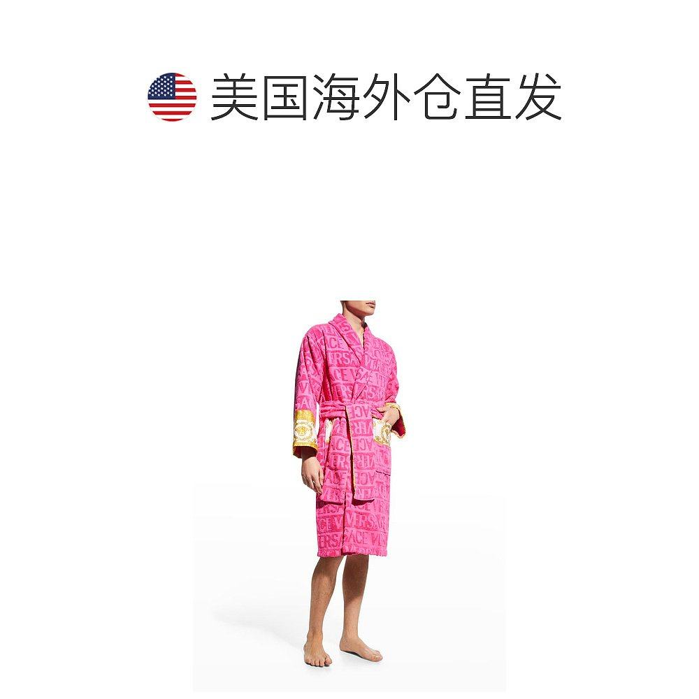 1h可退 【美国直邮】versace 男士 睡袍披肩浴袍,淘宝优惠券,粉丝福利购,淘宝优惠卷