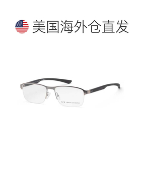 自营Armani Exchange Men's 57 mm Silver Opticals - matte silv