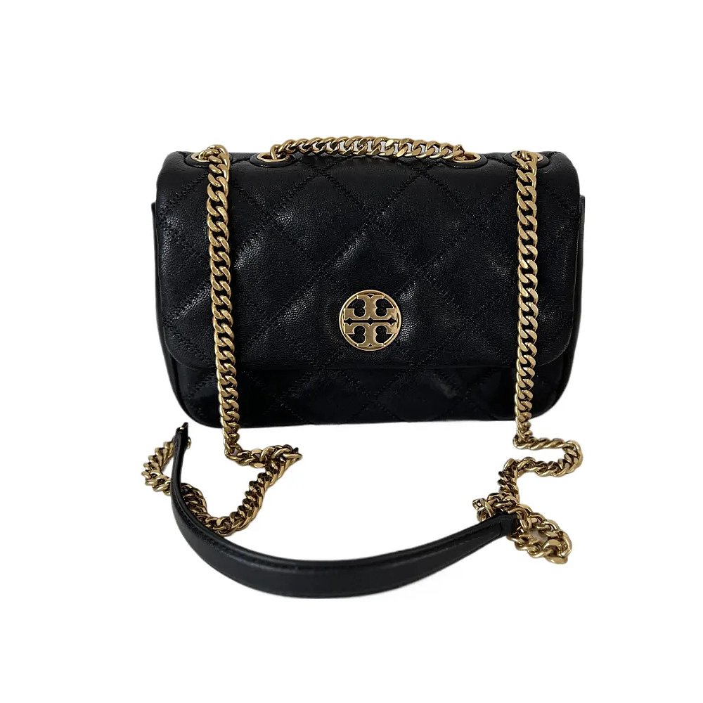 【99新未使用】香港直邮Tory Burch  奥莱款 Willa羊皮革小号单肩 - 图0