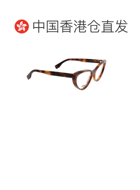 1h可退 香港直邮FENDI 女士眼镜 FE50075I053 SS2026 棕色 徽标平