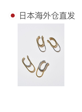 日本直邮ELENDEEK 女士 双圈耳骨夹简约设计耳饰 【付后1h可退】
