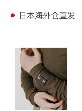 1h可退 日本直邮SMELLY 女装 仿皮宽版手环 扣式设计秋冬风 SMA62
