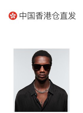 1h可退 香港直邮Saint Laurent 圣罗兰 男士 圆形醋纤太阳眼镜 00