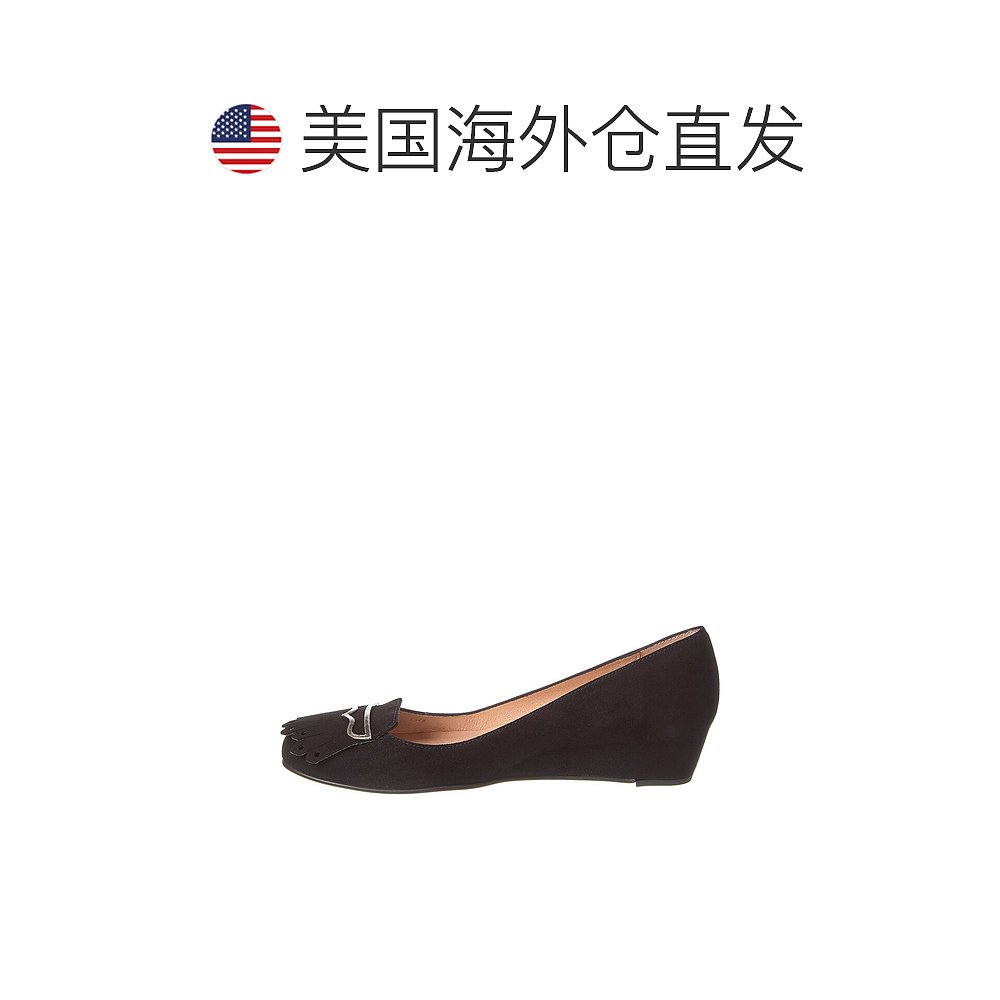 French Sole Evolve 绒面革坡跟鞋 - 黑色 【美国奥莱】直发 - 图1