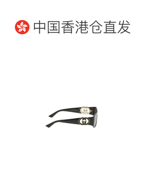 香港直邮GUCCI 女士眼镜 GG2123SA001 CO 灰色 几何框太阳镜