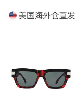 自营Versace Dark Grey Rectangular Men's Sunglasses VE4464 54