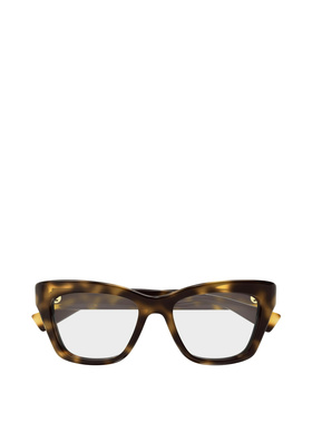 GUCCI 女士眼镜 GG1810O003 SS2025 古驰 棕色几何平光镜