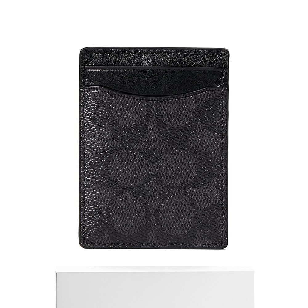 香港直邮潮奢 Coach 蔻驰 男士Money Clip Card Case 卡包(Signat - 图3