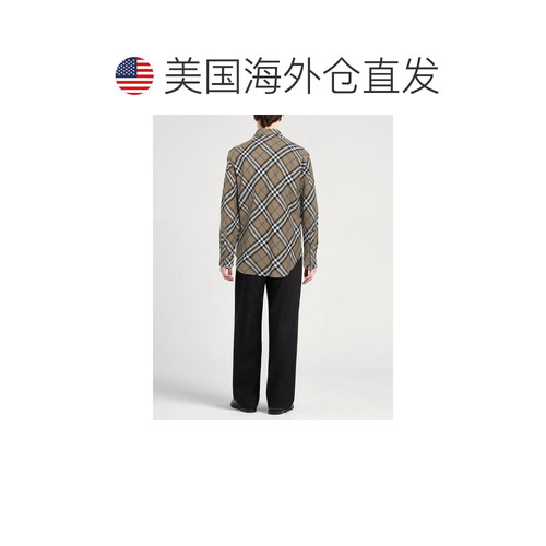 1h可退 【美国直邮】burberry 男士 衬衫长袖花衬衫 - 图1
