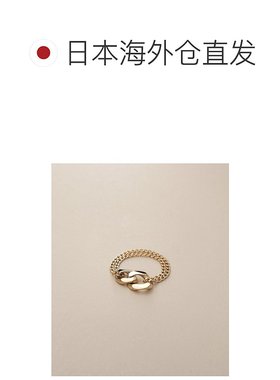 日潮跑腿COCOSHNIK K10 Kihei 图案双链戒指（大号） 405-66403