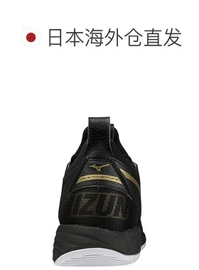 【日本直邮】Mizuno美津浓 排球鞋25.5cm 黑/金/白 V1GA2112