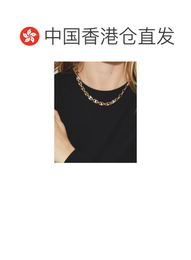 1h可退 香港直邮Tory Burch/汤丽柏琦 25FW 双子座密镶项链 Women