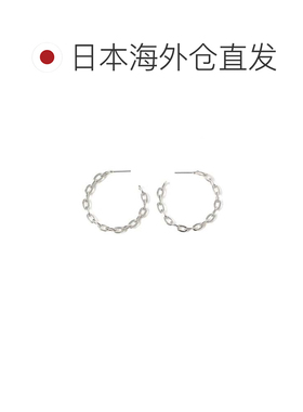 日本直邮Ray BEAMS 女士 链条圆环耳环 614421070【付后1h可退】