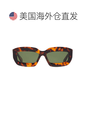 自营Off-White CHARLOTTE Green Oval Unisex Sunglasses OERI138