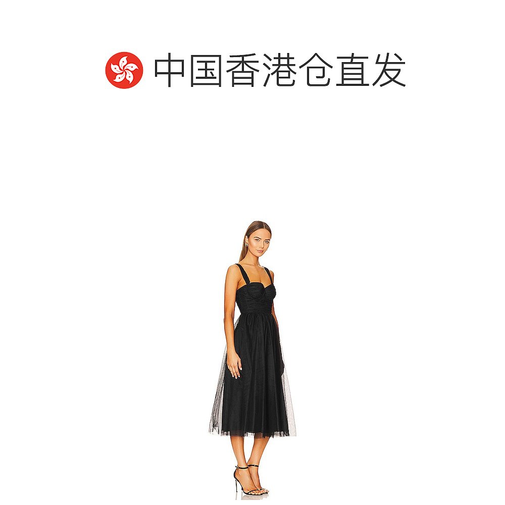香港直邮潮奢 ZIMMERMANN 女士 薄纱中长连衣裙 6996DRWON - 图1