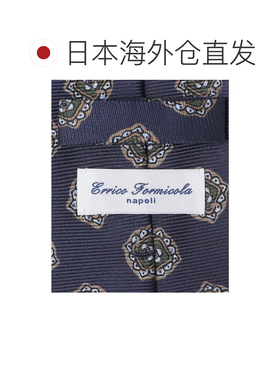 日本直邮SHIPS Errico Formicola 真丝小纹印花领带 钴蓝色
