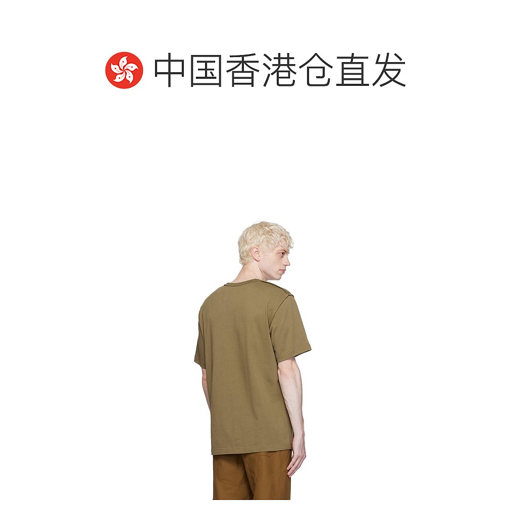 香港直邮潮奢 Helmut Lang 海尔姆特 朗 男士灰褐色 Inside-Out T - 图1