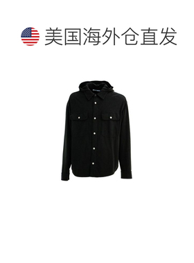 自营Palm Angels blue Men's Shirt - black 美国奥莱直发
