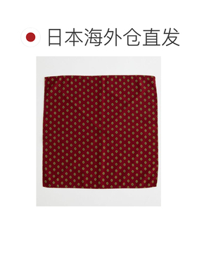 日本直邮BOWLER HAT LABEL 男士 小纹印花口袋方【付后1h可退】