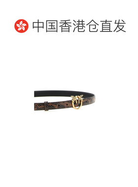 香港直邮Pinko 品高 女士 蟒蛇纹印花皮带腰带 10【付后1h可退】
