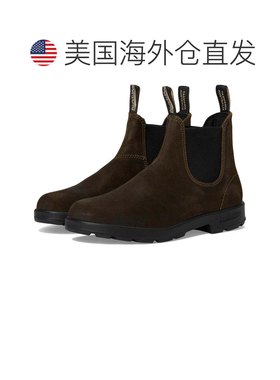 自营Men's Blundstone 1615 Boots Olive Suede Round Toe Ankle