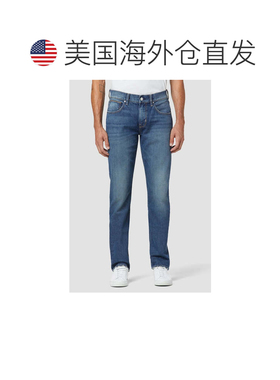 自营Men's Hudson Byron Jeans  Blue Denim Medium Wash Straigh
