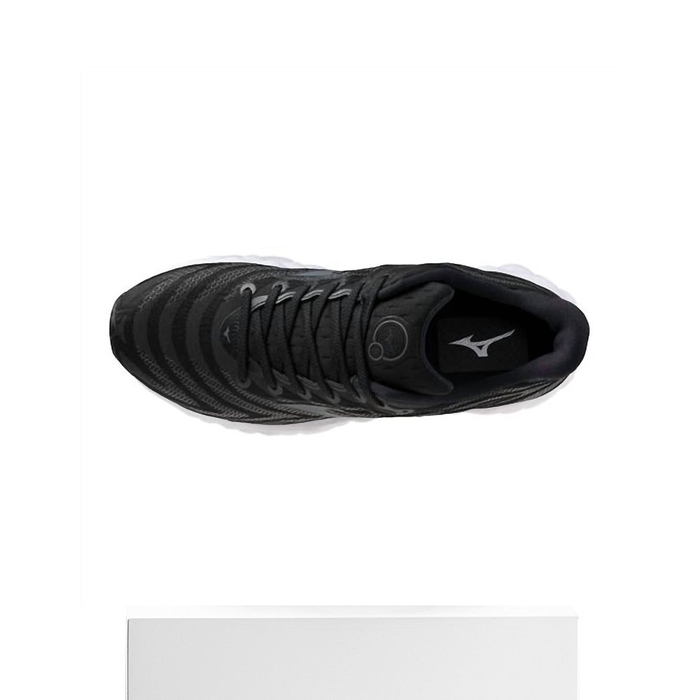 自营mizunoMen's Wave Sky 8 Shoes In Black-Metallic Grey - bl - 图3